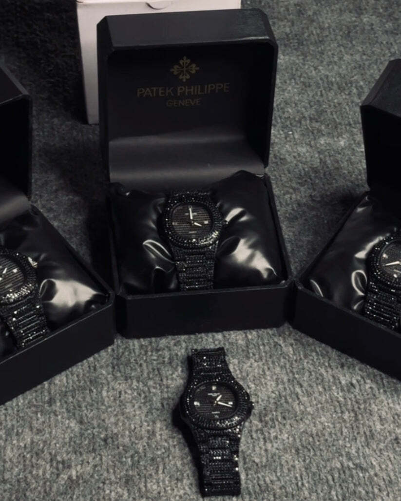 Patek Philippe Iced-Toned Black Diamond Watch